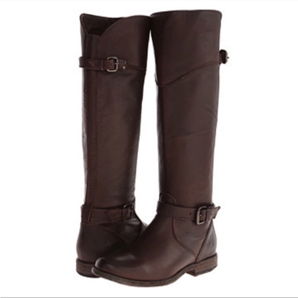 Frye Phillip Riding Boots Dark Brown Size 7